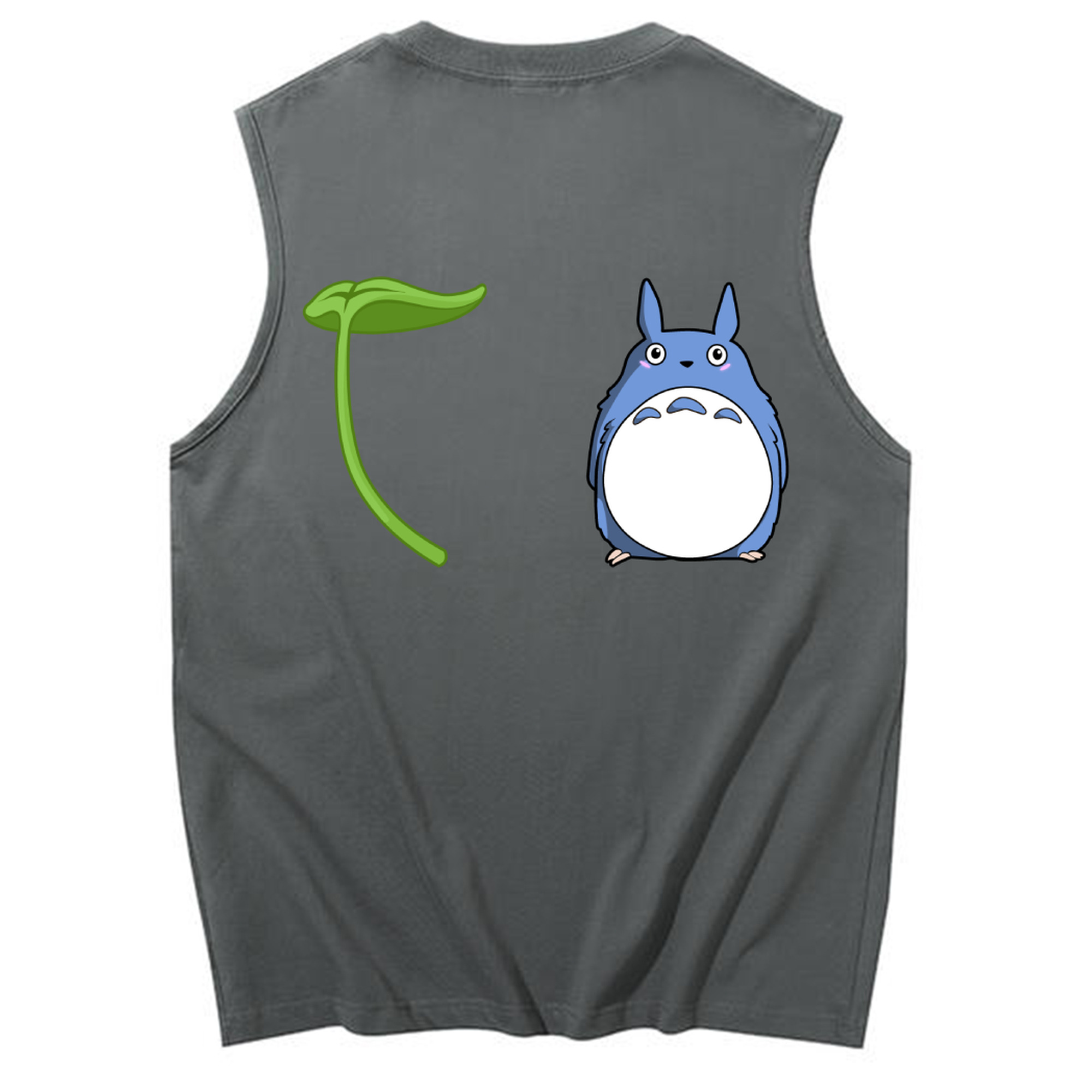 （画像用） となりのトトロ 草壁メイ 草壁サツキ My Neighbor Totoro Satsuki Kusakabe Mei Kusakabe コットン100％タンクトップ（背面プリント）